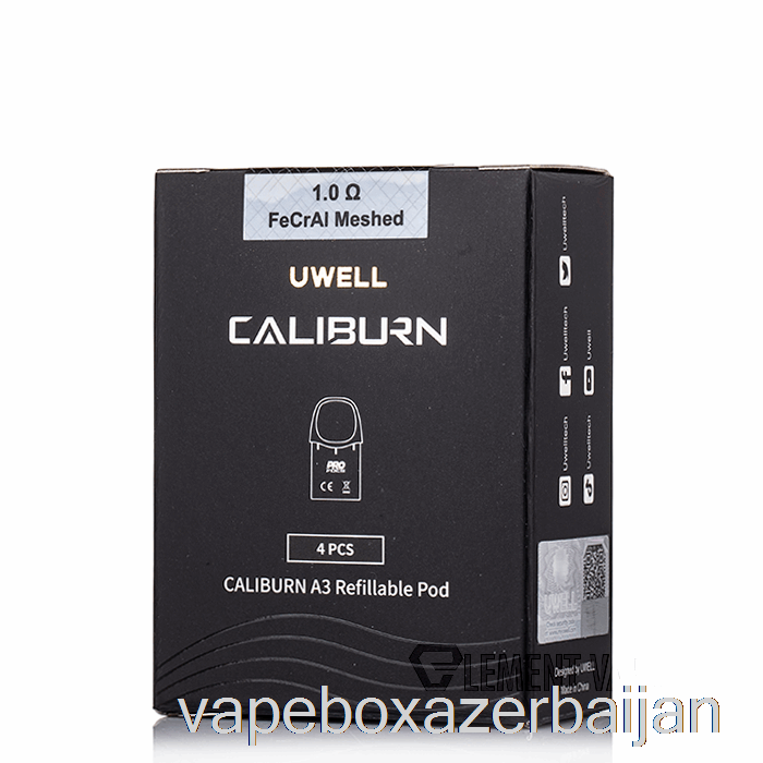 Vape Baku Uwell CALIBURN A3 Replacement Pods 1.0ohm A3 FeCrAl Meshed Pods